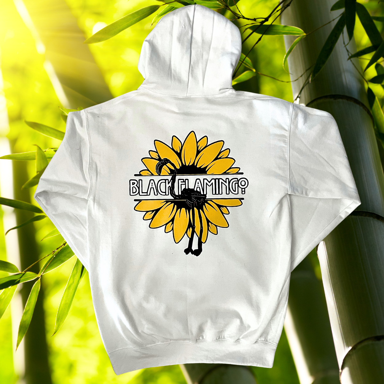 Black Flamingo Panda Hoodie