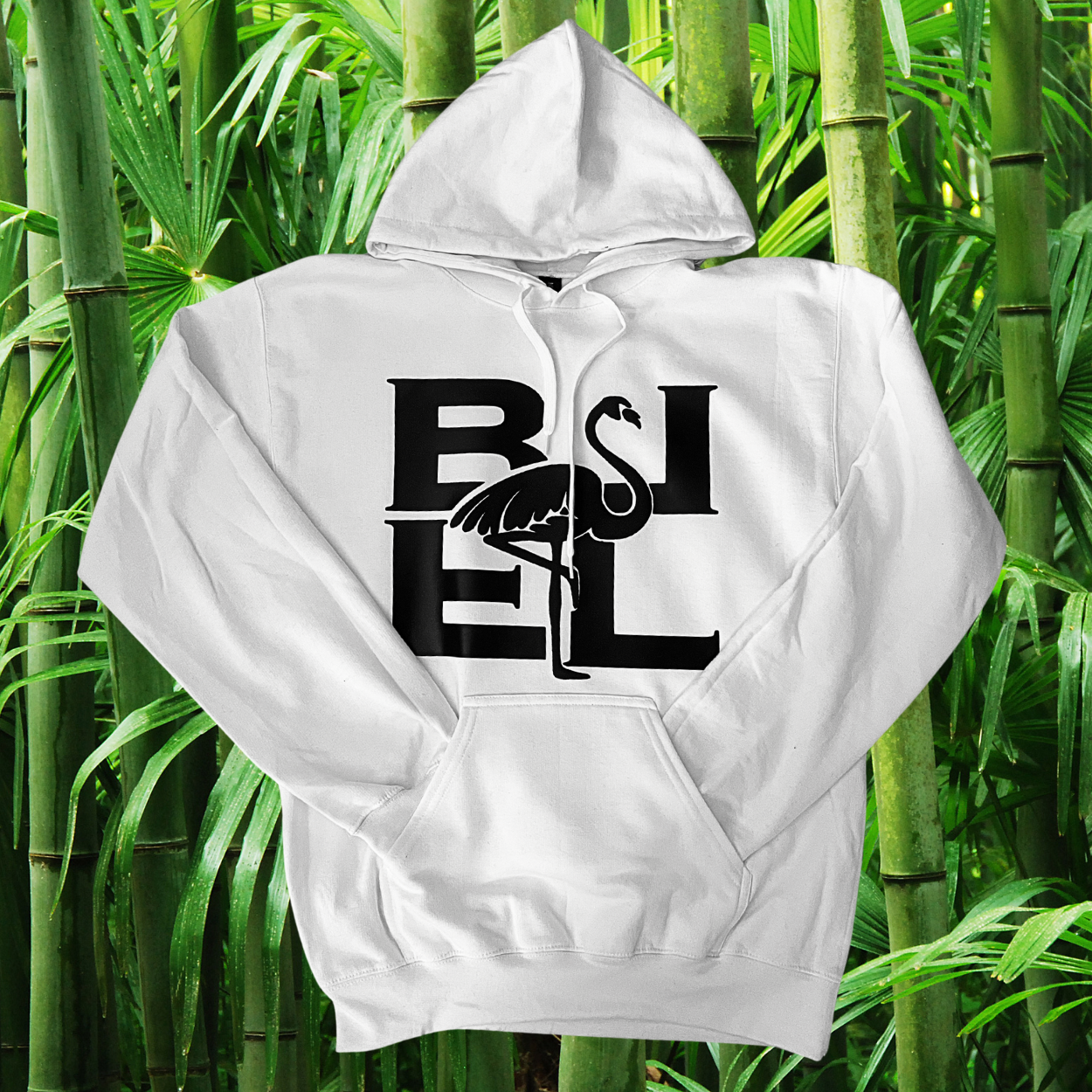 Black Flamingo Panda Hoodie