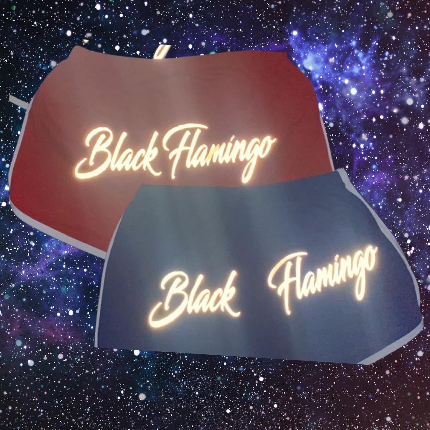 Black Flamingo womens’ cheek Shorts